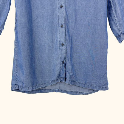 Uniqlo Blue Denim Shirt Dress - Size Medium Uniqlo