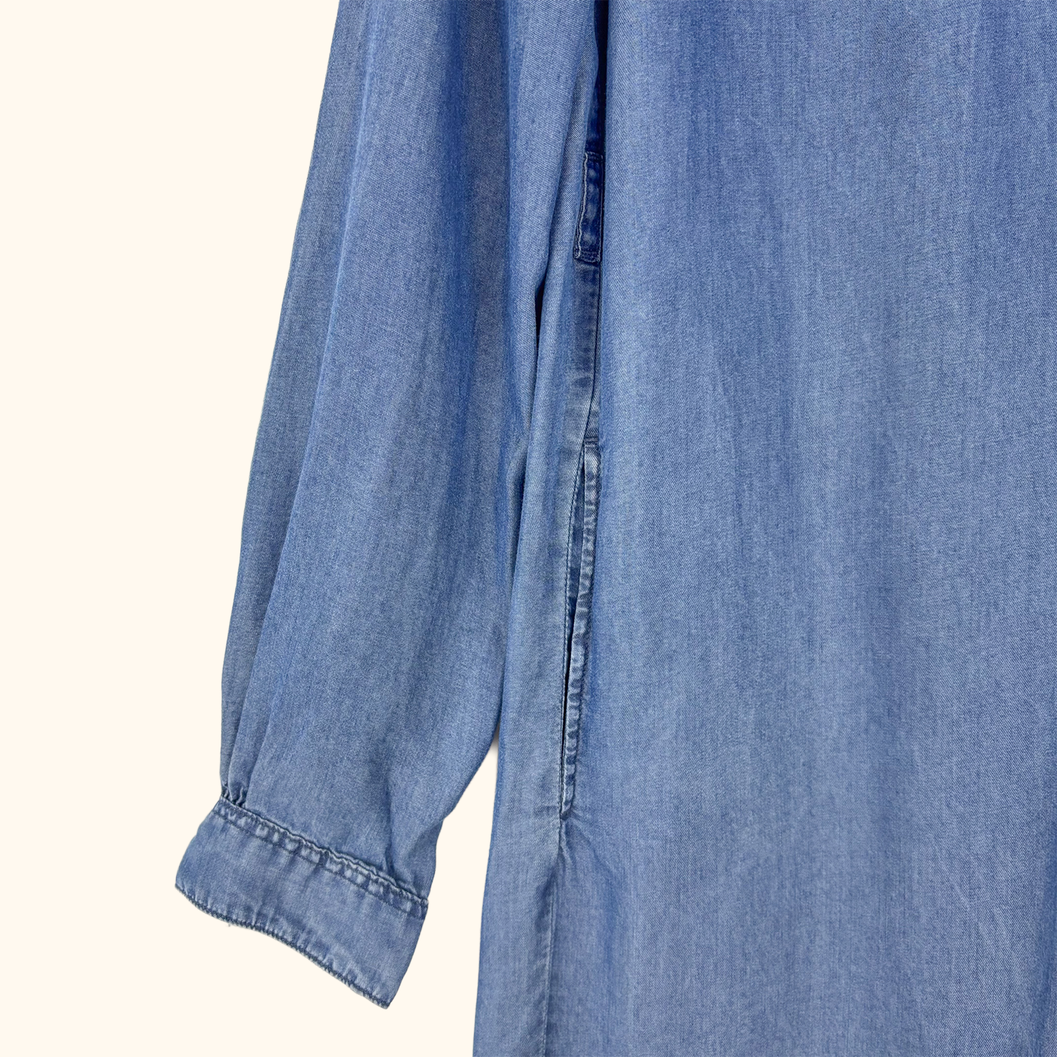 Uniqlo Blue Denim Shirt Dress - Size Medium Uniqlo