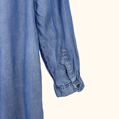 Uniqlo Blue Denim Shirt Dress - Size Medium Uniqlo