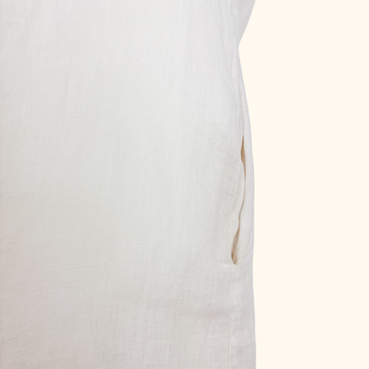 Malvin Linen Short Sleeve Slip Dress - Size Medium Malvin Hamburg