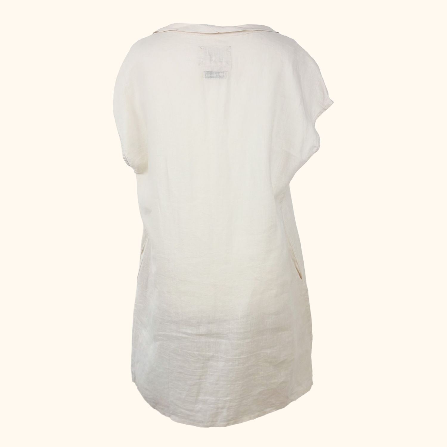 Malvin Linen Short Sleeve Slip Dress - Size Medium Malvin Hamburg