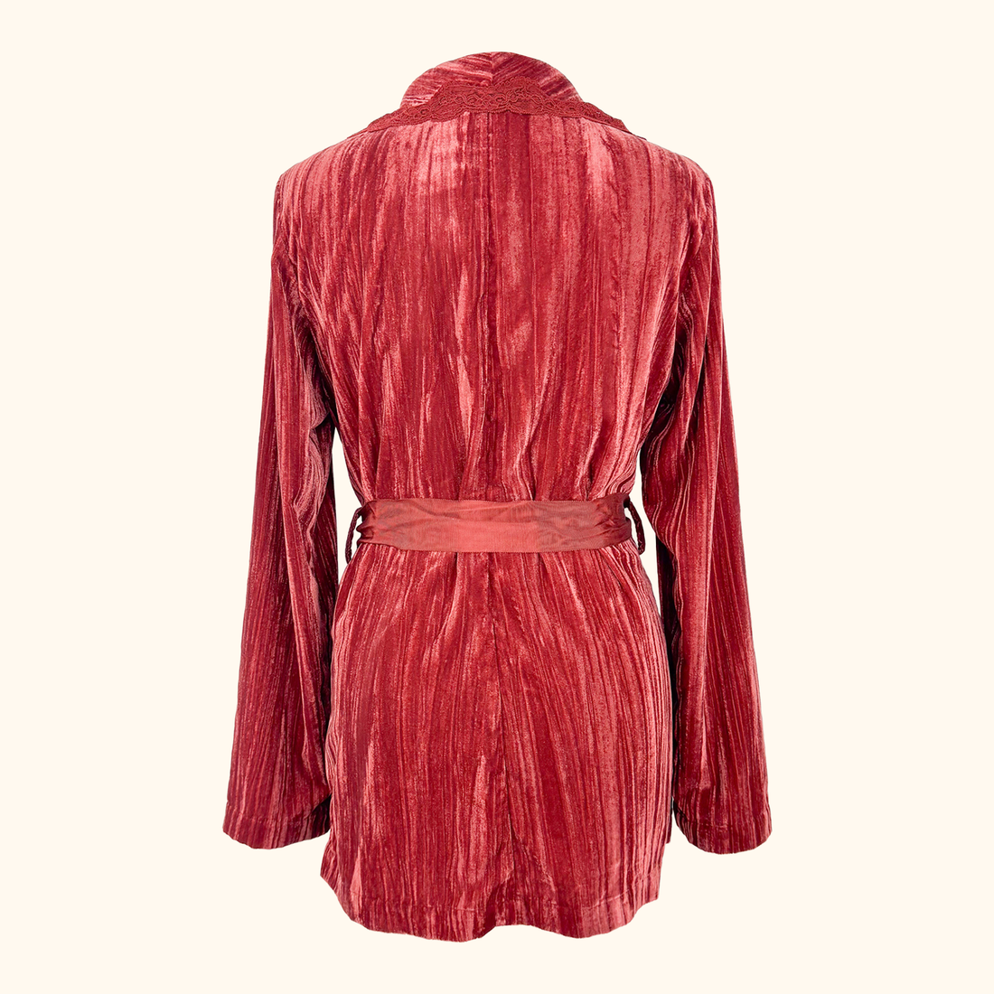 Scotch &amp; Soda Velvet Lace Rust Blazer - Size 8 Scotch &amp; Soda