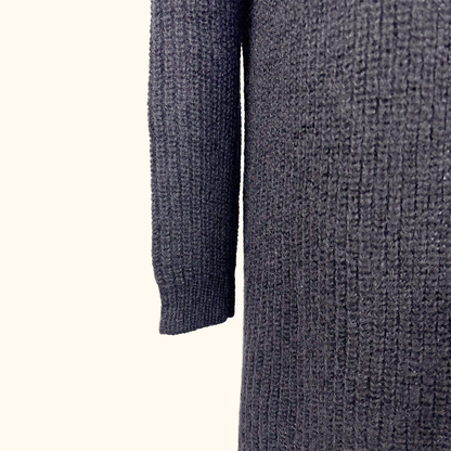 Cos Mohair Wool Blend Long Black Cardigan - Size XS Cos