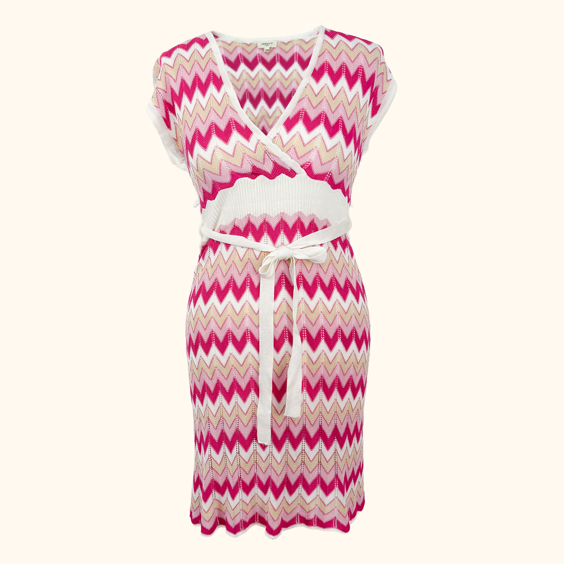 Moocci Zig Zag Crochet Beach Cover Up - Size S/M Moocci
