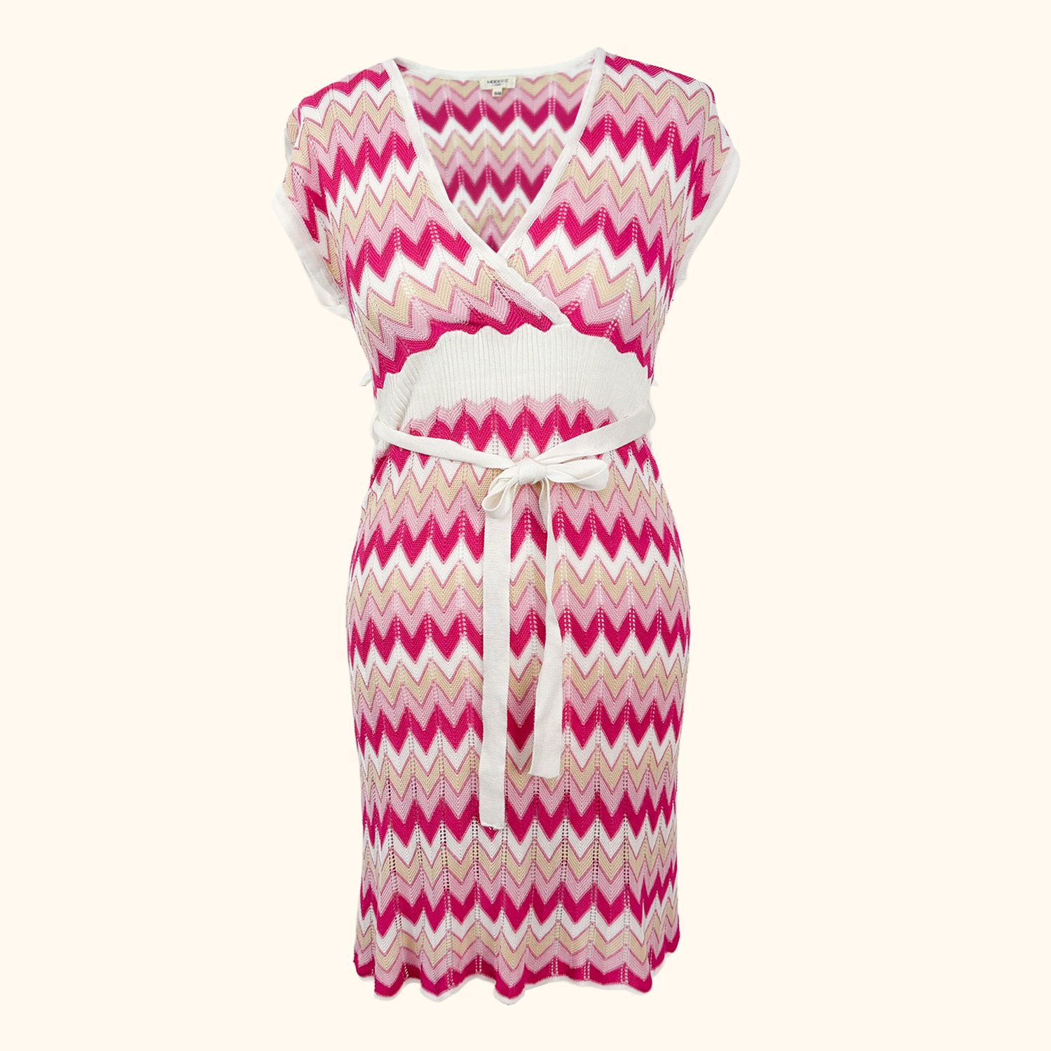 Moocci Zig Zag Crochet Beach Cover Up - Size S/M Moocci
