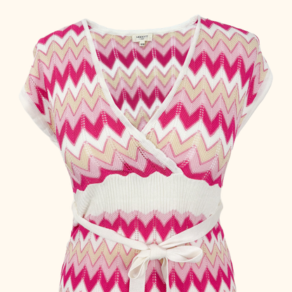 Moocci Zig Zag Crochet Beach Cover Up - Size S/M Moocci