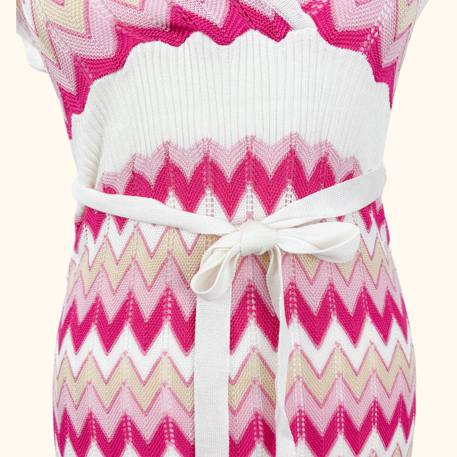 Moocci Zig Zag Crochet Beach Cover Up - Size S/M Moocci