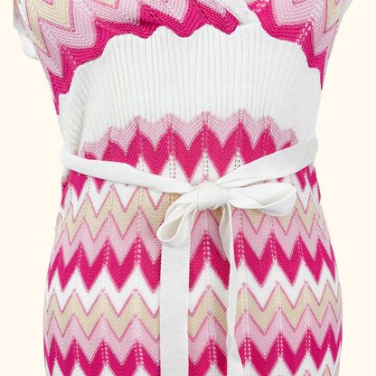 Moocci Zig Zag Crochet Beach Cover Up - Size S/M Moocci