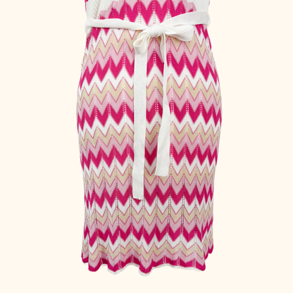 Moocci Zig Zag Crochet Beach Cover Up - Size S/M Moocci