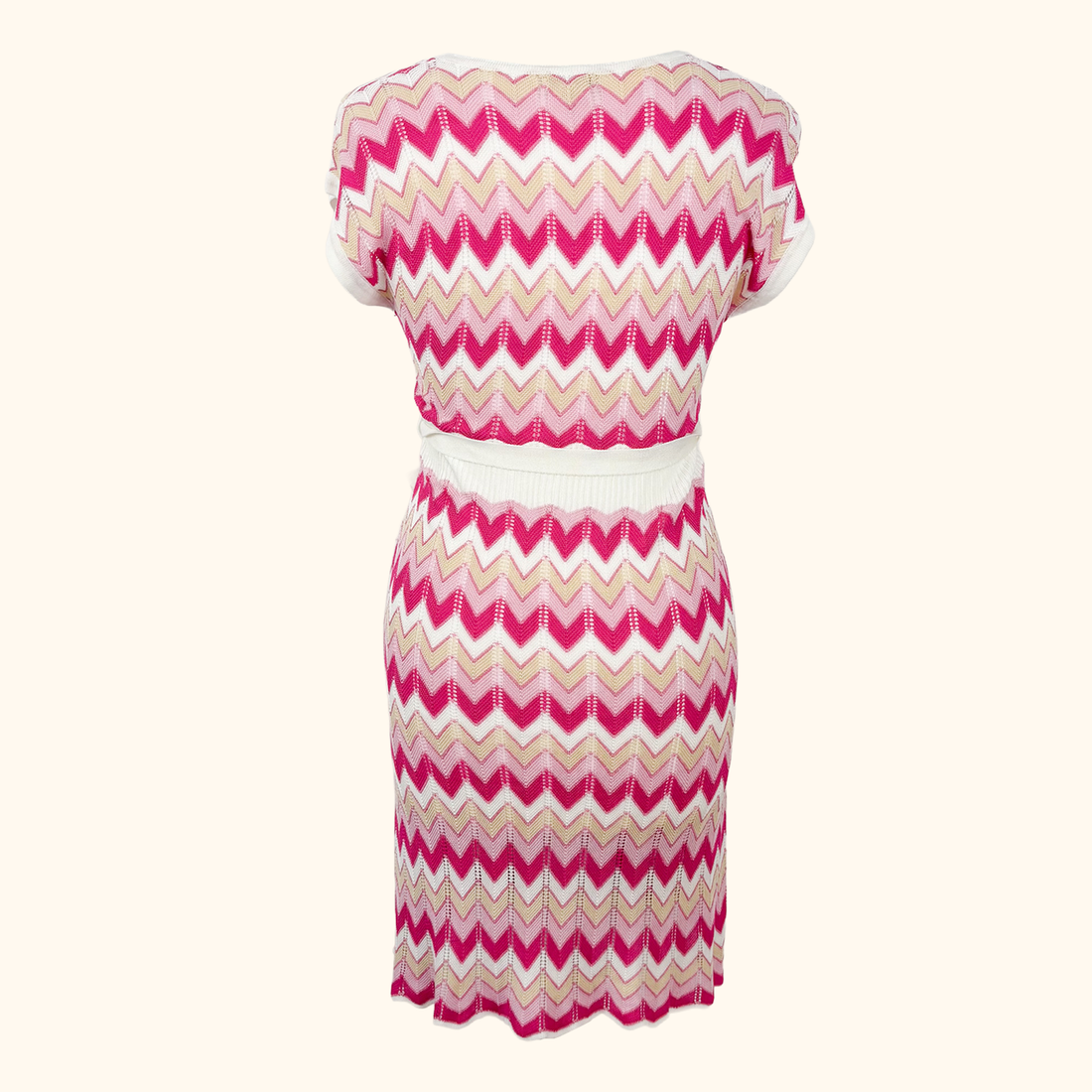 Moocci Zig Zag Crochet Beach Cover Up - Size S/M Moocci