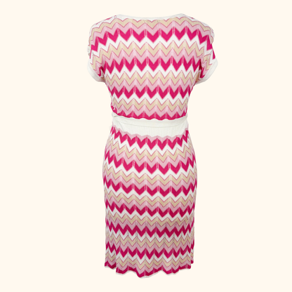 Moocci Zig Zag Crochet Beach Cover Up - Size S/M Moocci