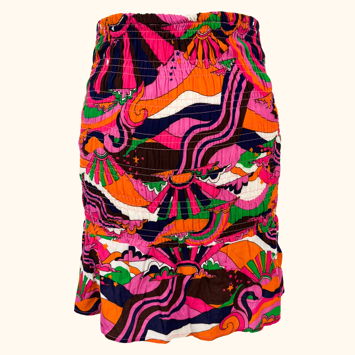 Never Fully Dressed Retro Floral Mini Skirt - Size 6