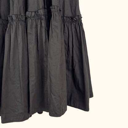 AJE Black Cotton Mini Swing Dress - Size 10 AJE
