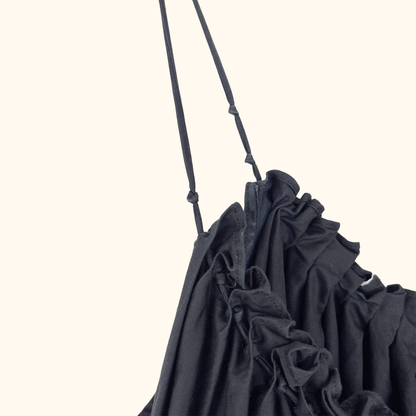 AJE Black Cotton Mini Swing Dress - Size 10 AJE