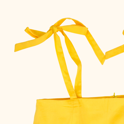 Zara X Pratt Fashion Yellow Sleeveless Blouse - Size Large Zara
