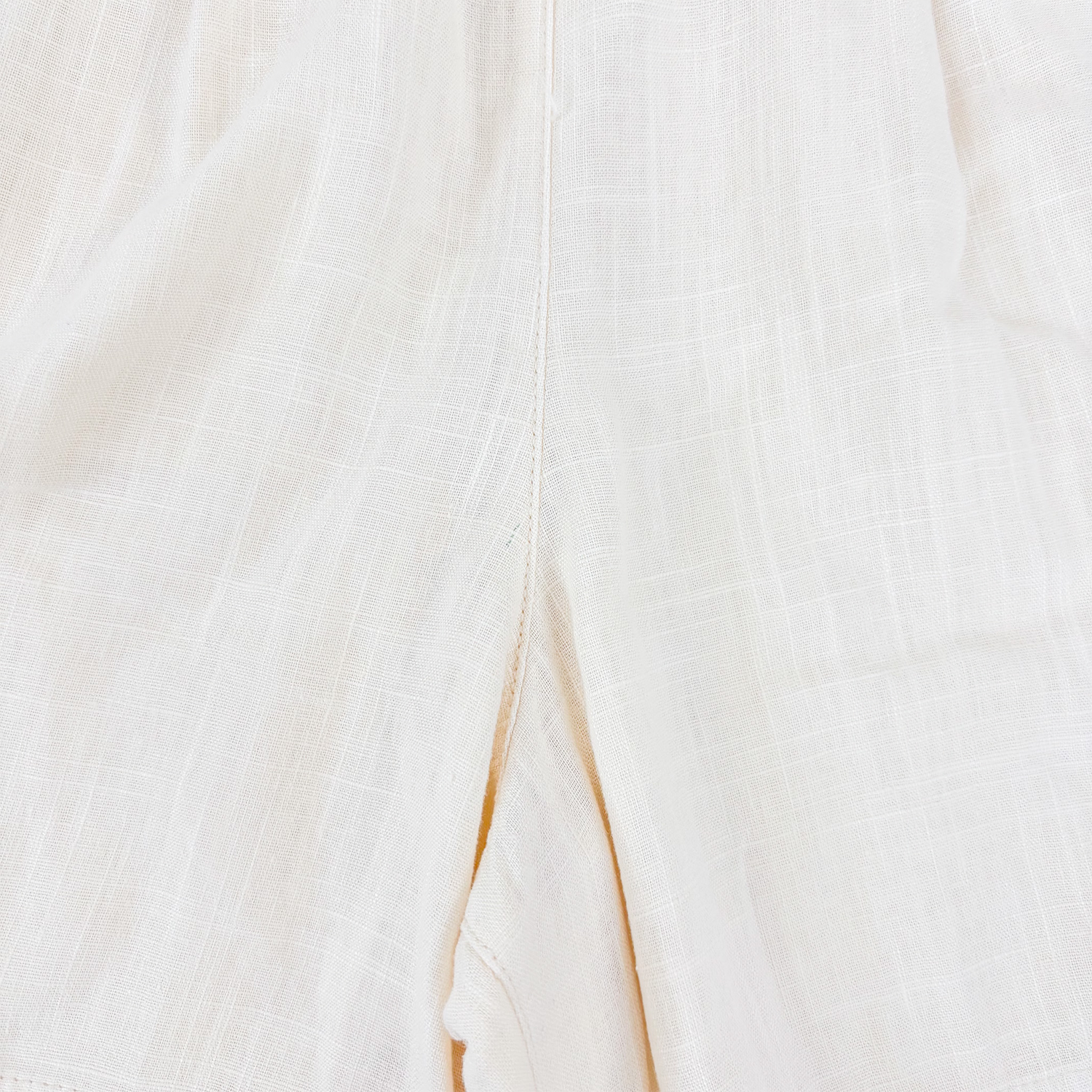 Next Cream Linen Blend Shorts - Size 10 Next