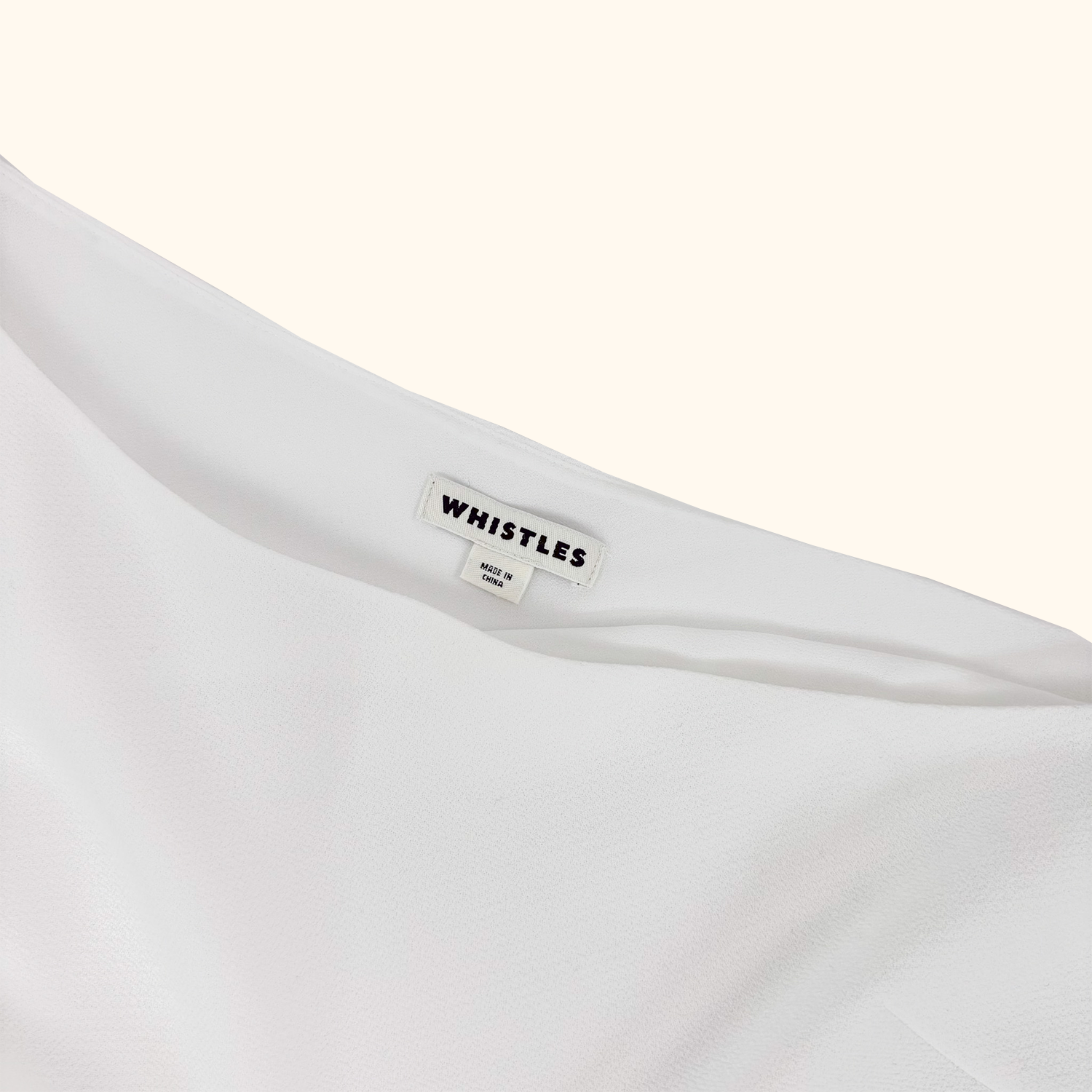 Whistles White One Shoulder Blouse - Size 12 Whistles