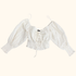 Zara White Broderie Anglaise Crop Top - Size Small Zara