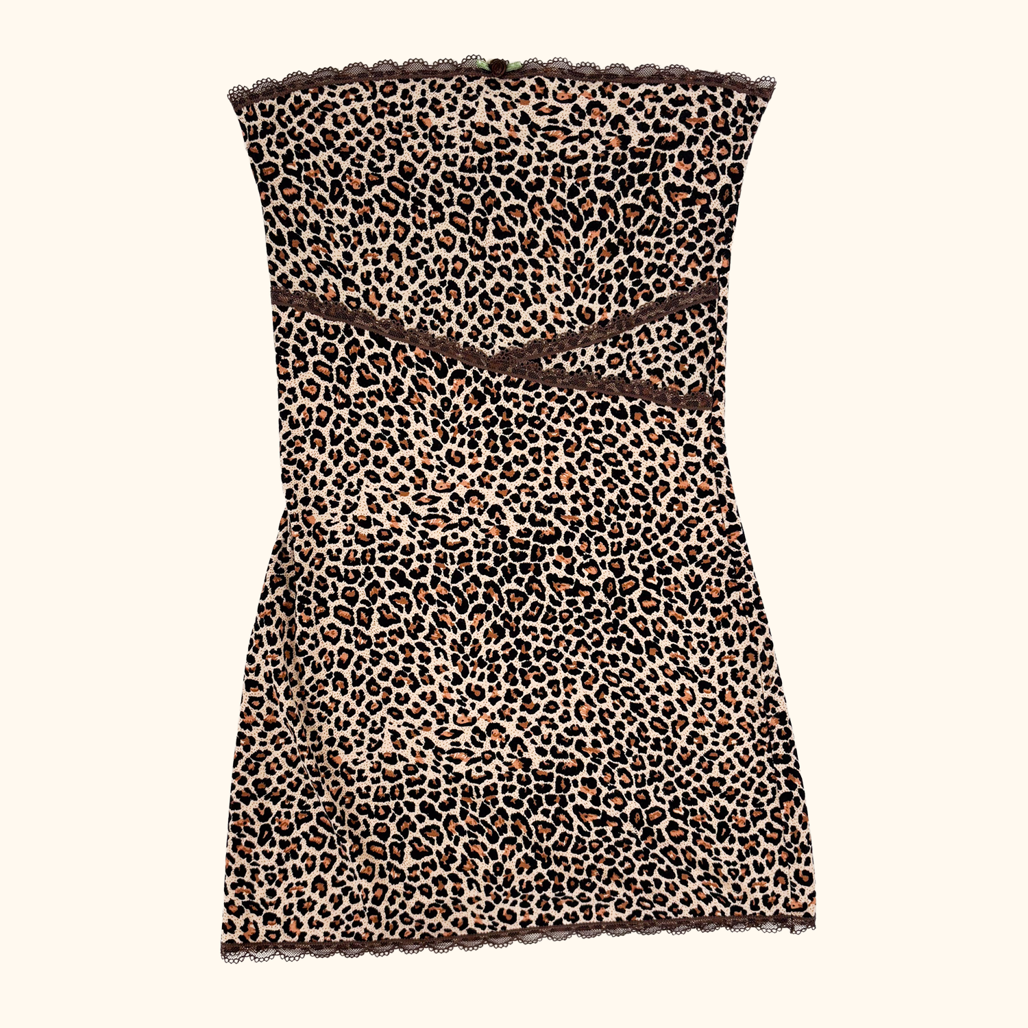 The Frolic Strapless Leopard Mini Dress - Size 10 The Frolic