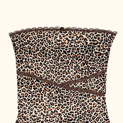 The Frolic Strapless Leopard Mini Dress - Size 10 The Frolic