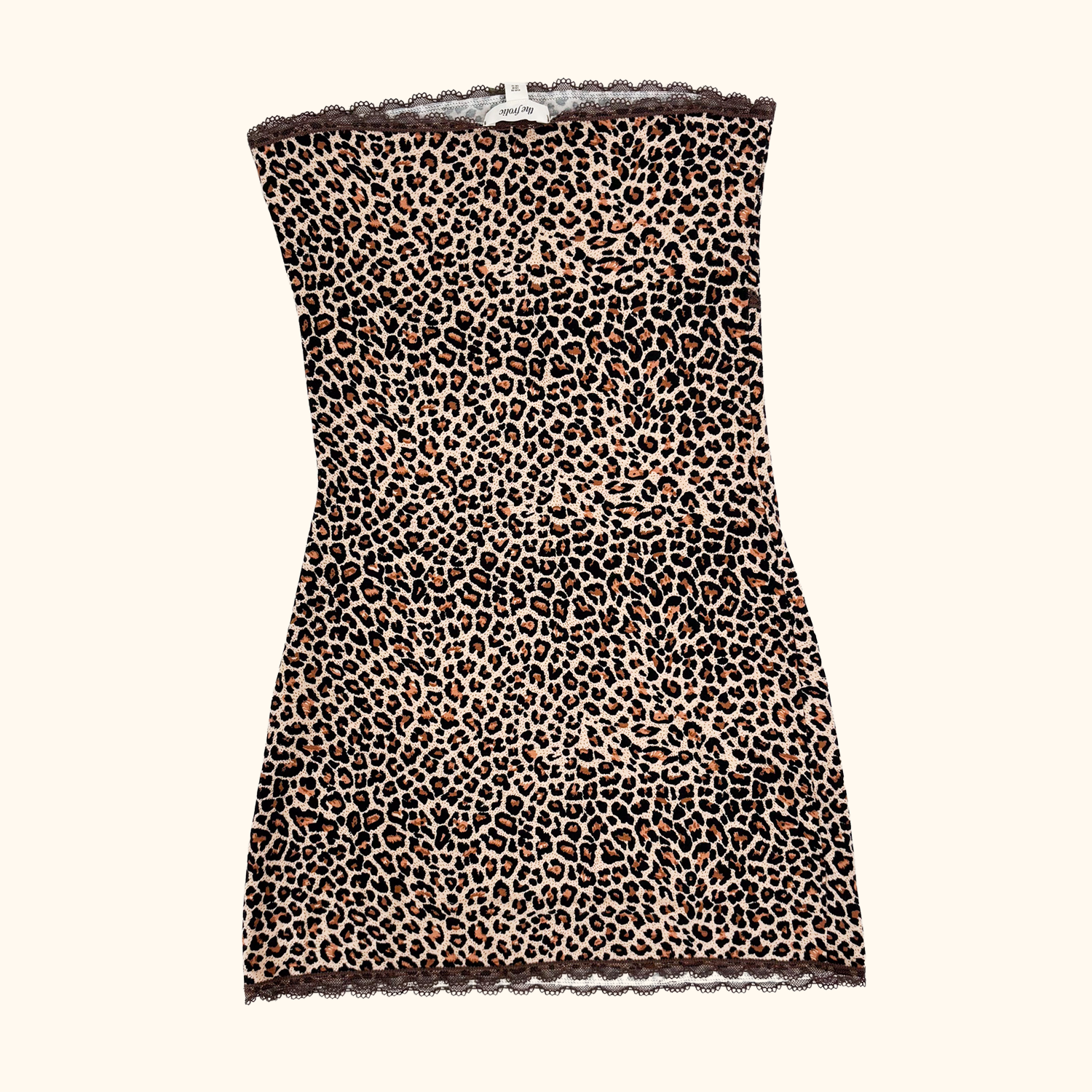 The Frolic Strapless Leopard Mini Dress - Size 10 The Frolic