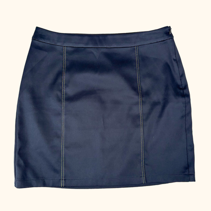 Samsoe Samsoe Navy Satin Mini Skirt - Size Medium Samsoe Samsoe