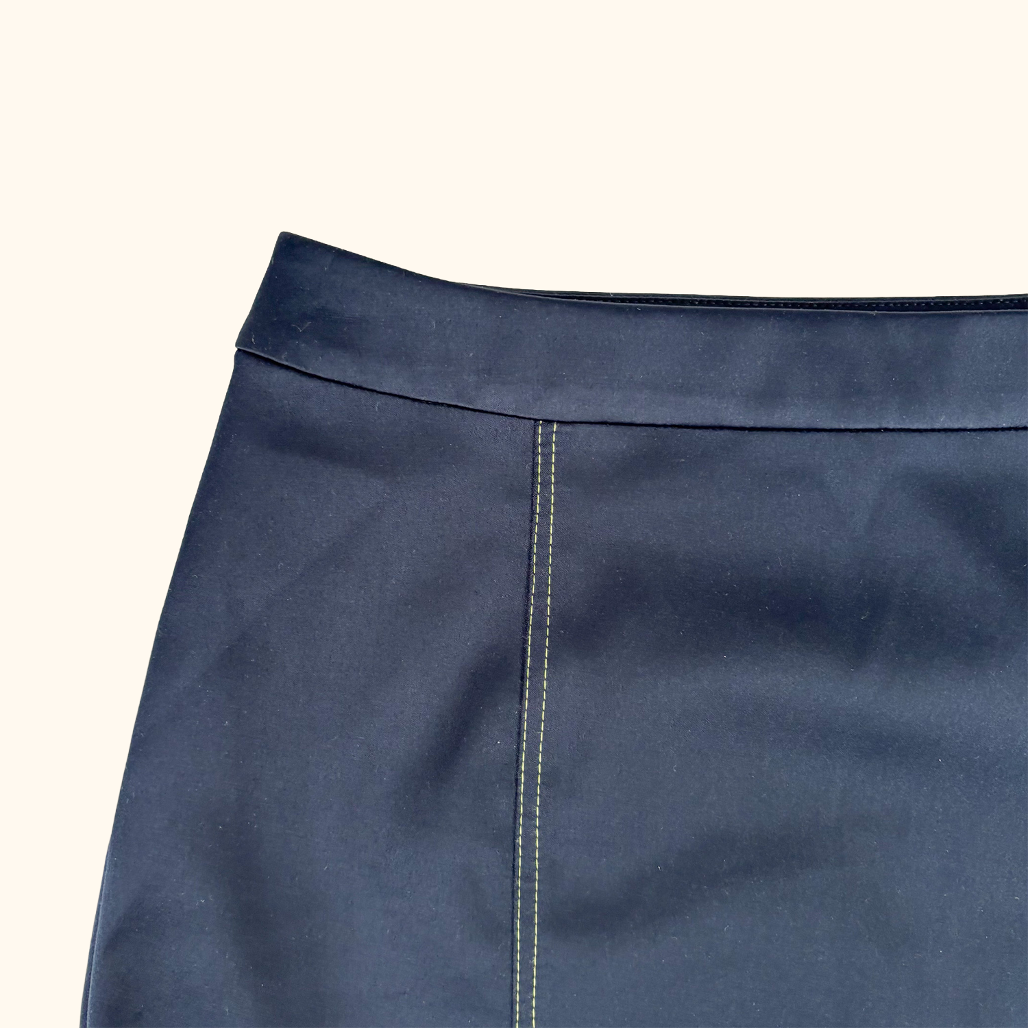 Samsoe Samsoe Navy Satin Mini Skirt - Size Medium Samsoe Samsoe