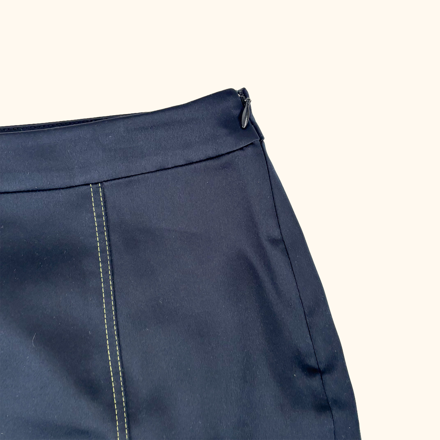 Samsoe Samsoe Navy Satin Mini Skirt - Size Medium Samsoe Samsoe