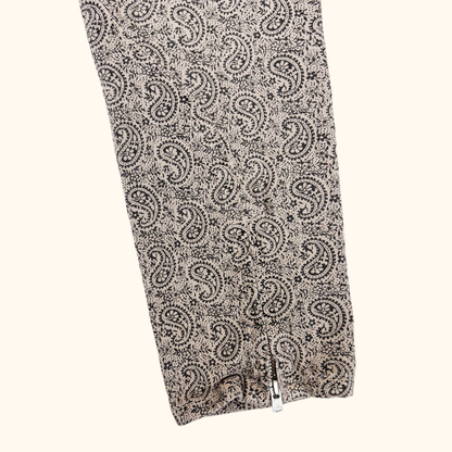 Allsaints Brown Paisley Print Jeans - Size 28 waist Allsaints