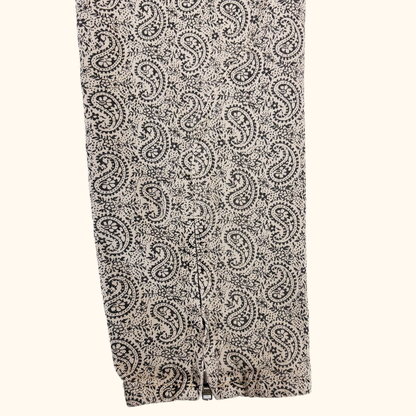 Allsaints Brown Paisley Print Jeans - Size 28 waist Allsaints