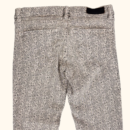 Allsaints Brown Paisley Print Jeans - Size 28 waist Allsaints