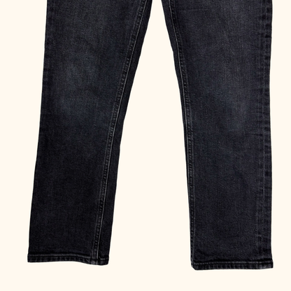 Agolde Washed Black Straight Leg Jeans - Size 26inch Agolde