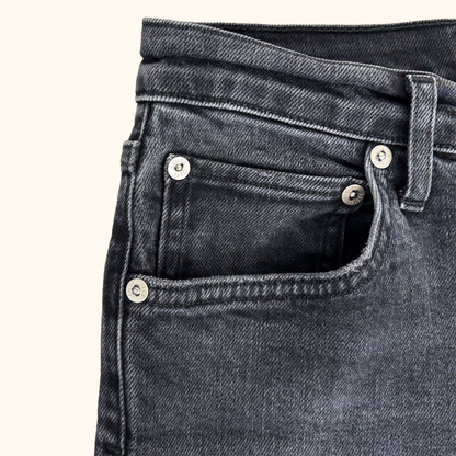 Agolde Washed Black Straight Leg Jeans - Size 26inch Agolde
