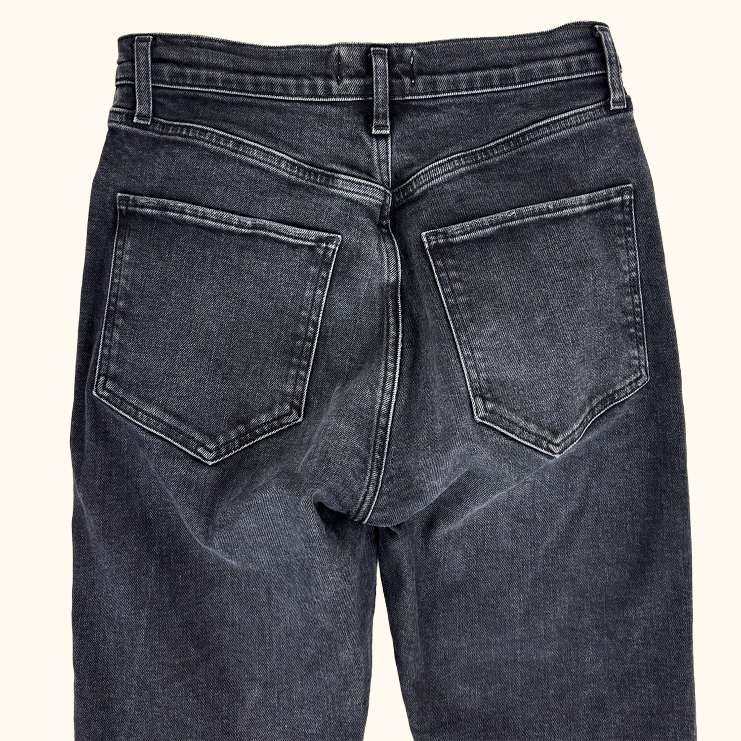 Agolde Washed Black Straight Leg Jeans - Size 26inch Agolde