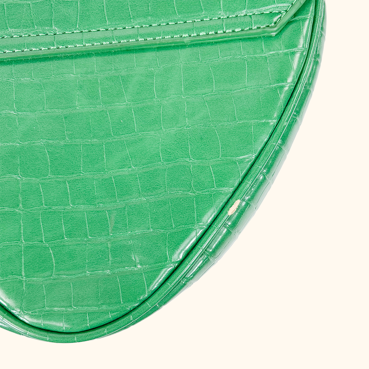 Koko Croc Green Triangle Bag Koko