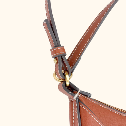 Mango Brown Oval Shoulder Bag Mango