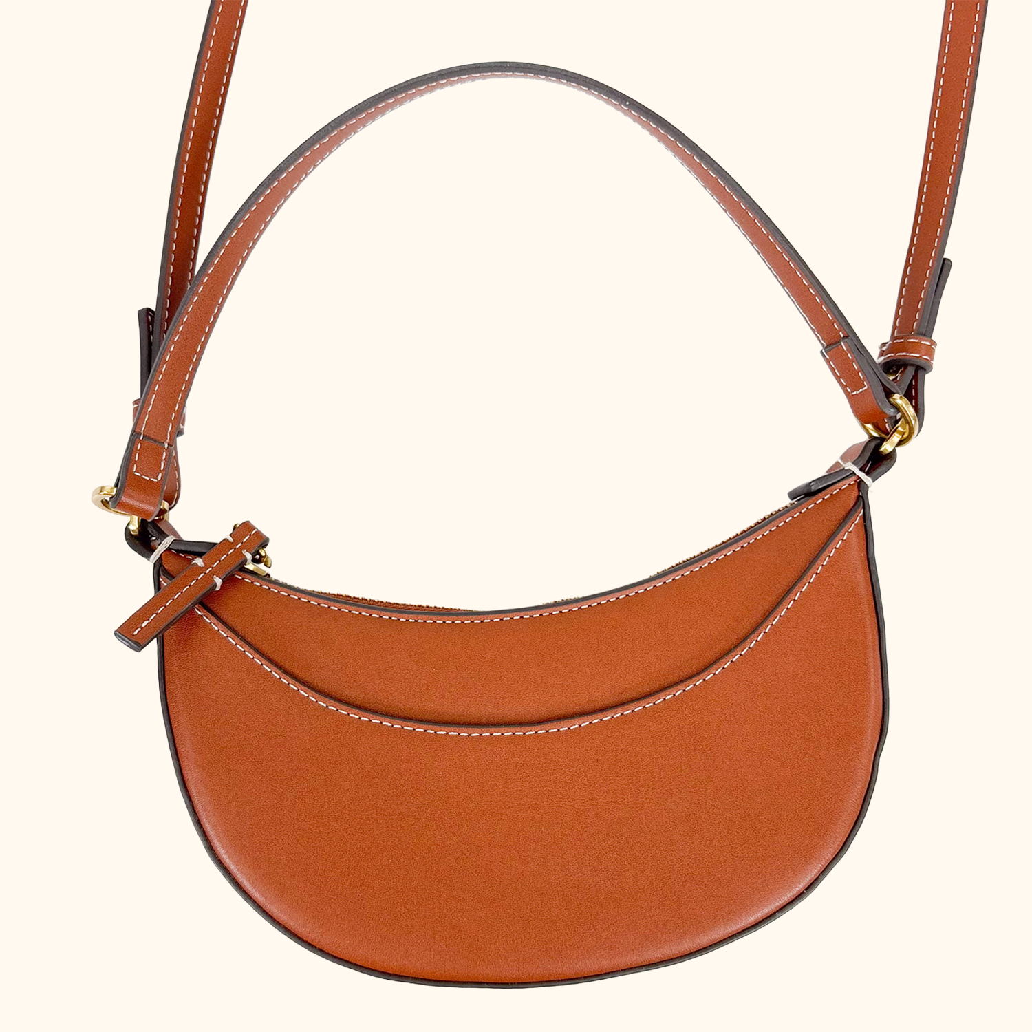 Mango Brown Oval Shoulder Bag Mango