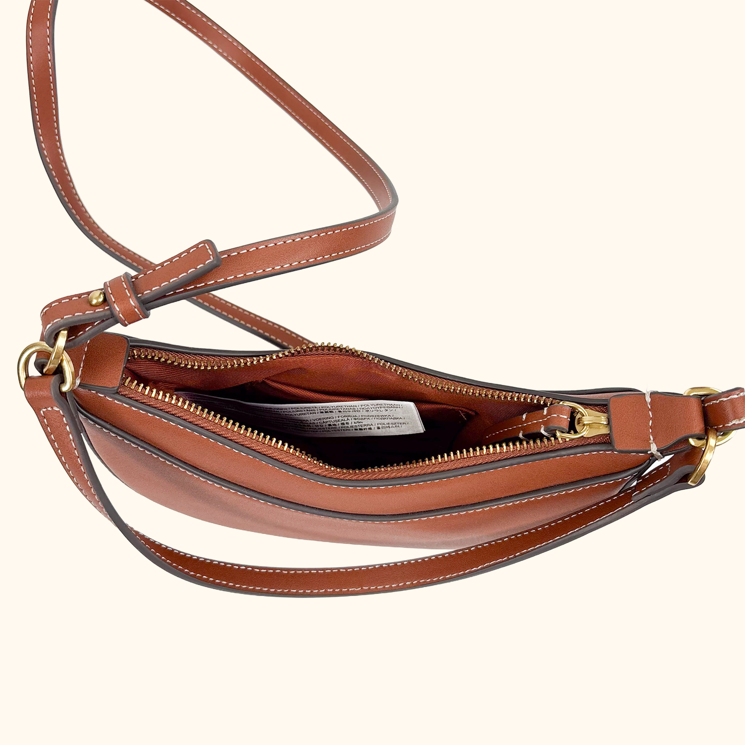 Mango Brown Oval Shoulder Bag Mango