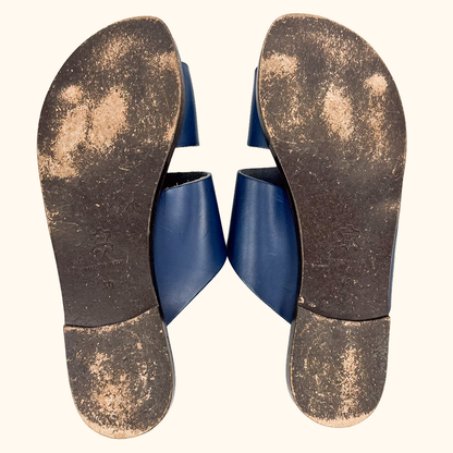 ATP Atelier Allai Navy Leather Sandals - Size 6 ATP Atelier
