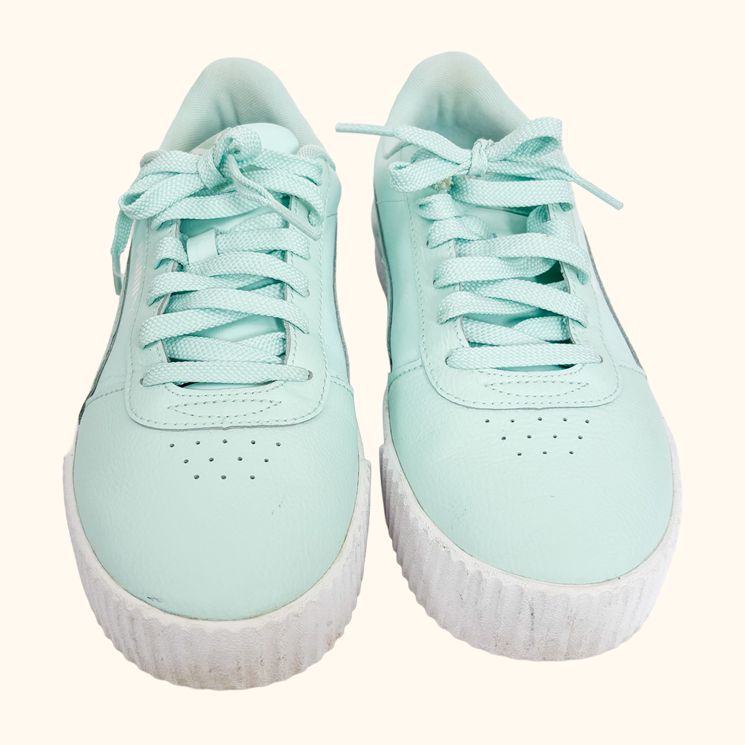 Puma Carina Mint Green Trainers - Size 6 Puma