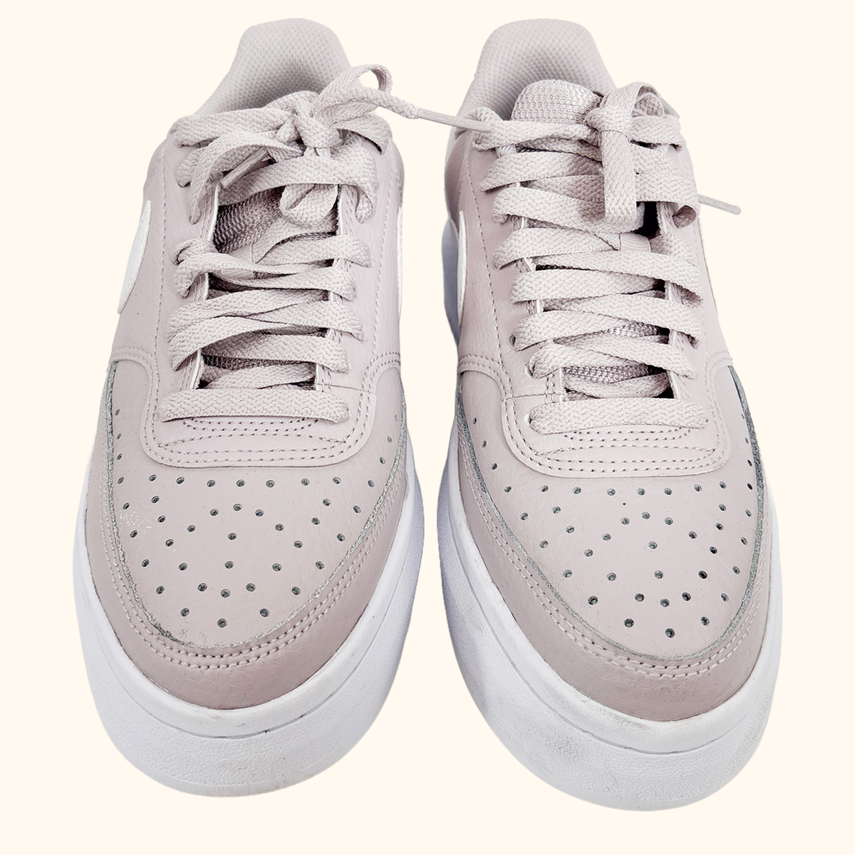 Nike Court Vision Alta Lilac Trainers - Size 5.5