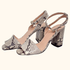 Whistles Hale Snake Print Sandals - Size 7 Whistles