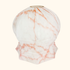 Vintage 1930s Pink Marble Glass Ceiling Shade Sunshine Thrift