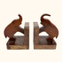 Solid Wood Elephant Hand Carved Bookends Sunshine Thrift