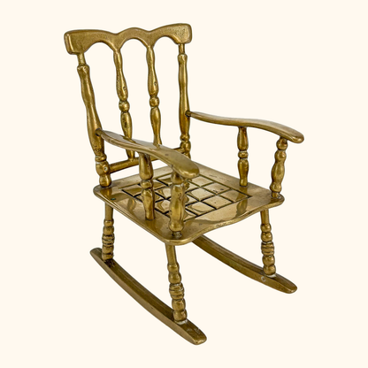 Solid Brass Rocking Chair Ornament Sunshine Thrift