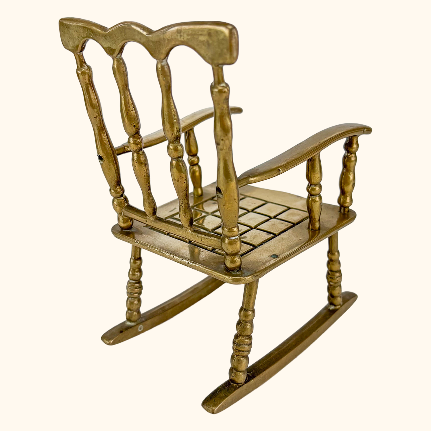 Solid Brass Rocking Chair Ornament Sunshine Thrift