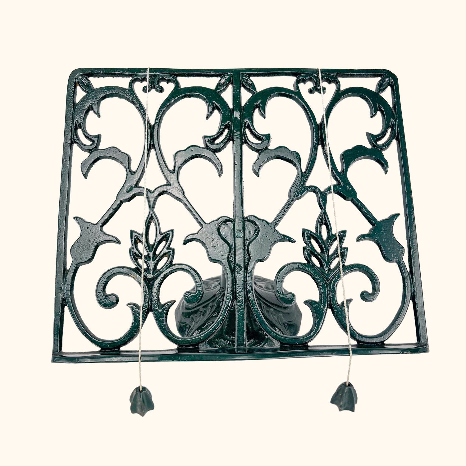 Cast Iron Dark Green Cookbook Stand Sunshine Thrift