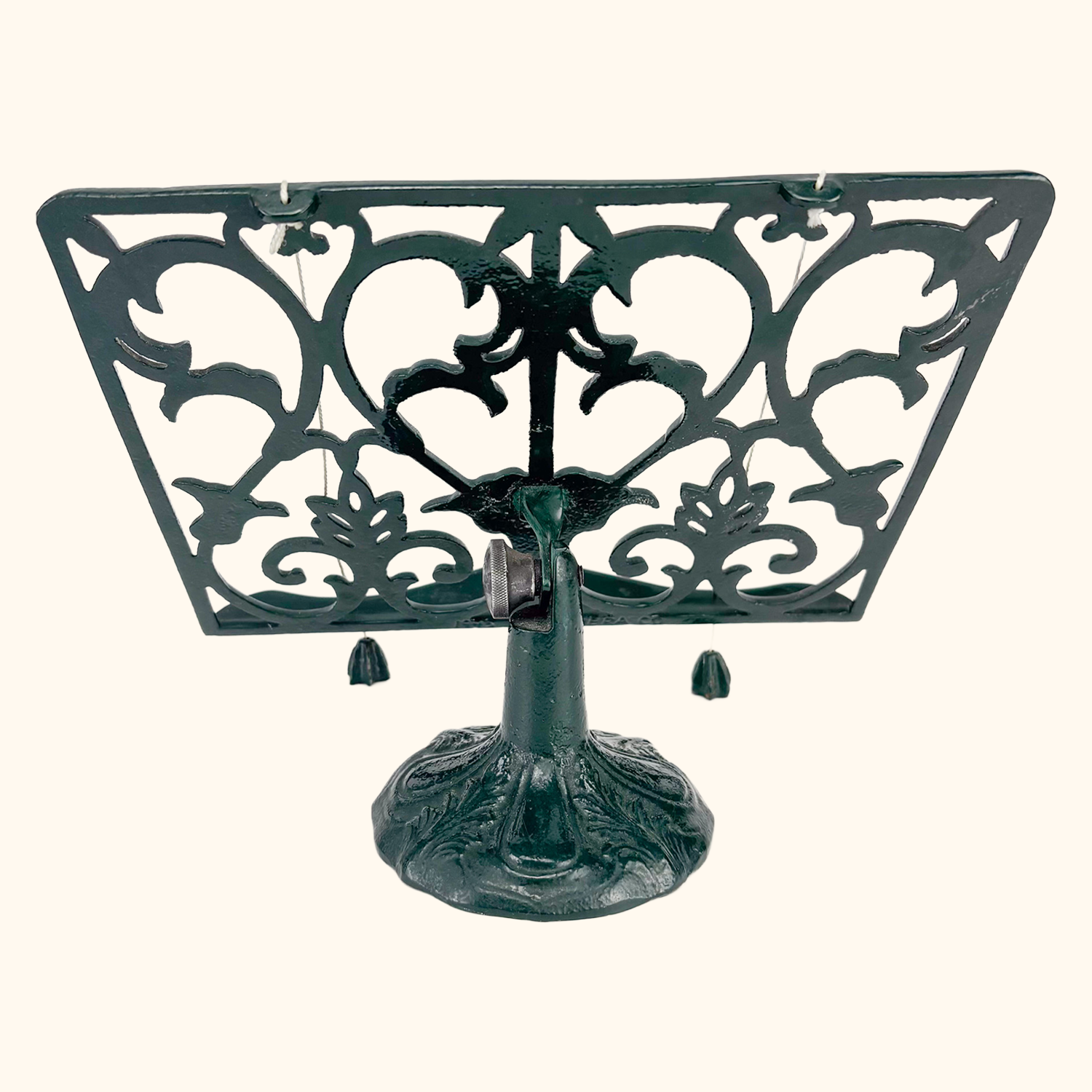 Cast Iron Dark Green Cookbook Stand Sunshine Thrift