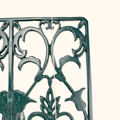 Cast Iron Dark Green Cookbook Stand Sunshine Thrift