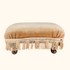 Champagne Velvet Fringe Footstool Sunshine Thrift